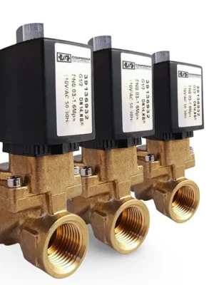 Válvula de solenoide para compresor de aire Ingersoll Rand 39136932 - Latón, entrada NPT de 1/2 pulgada, salida NPT de 1/4