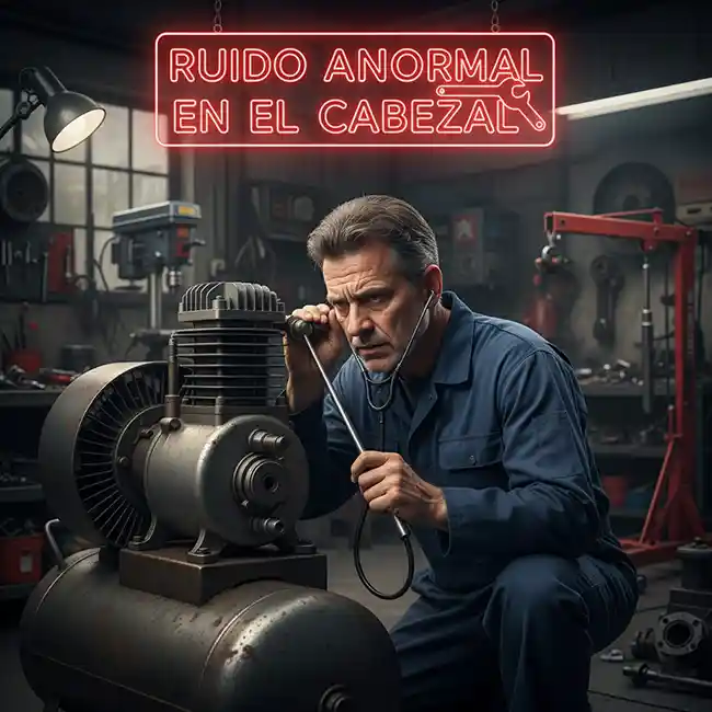 Ruidos Extraños en el Cabezal de un Compresor de Aire 1